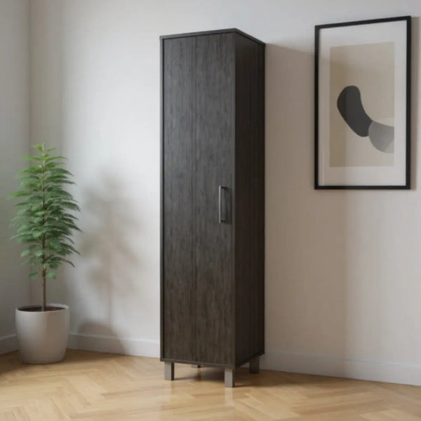 71" Gray Wood Pantry Or Storage Closet - GreatEagleInc