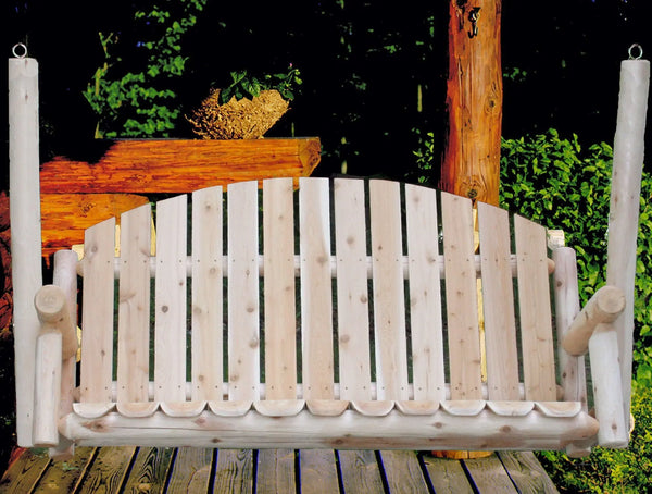 71" Natural Solid Wood Swing Chair - GreatEagleInc