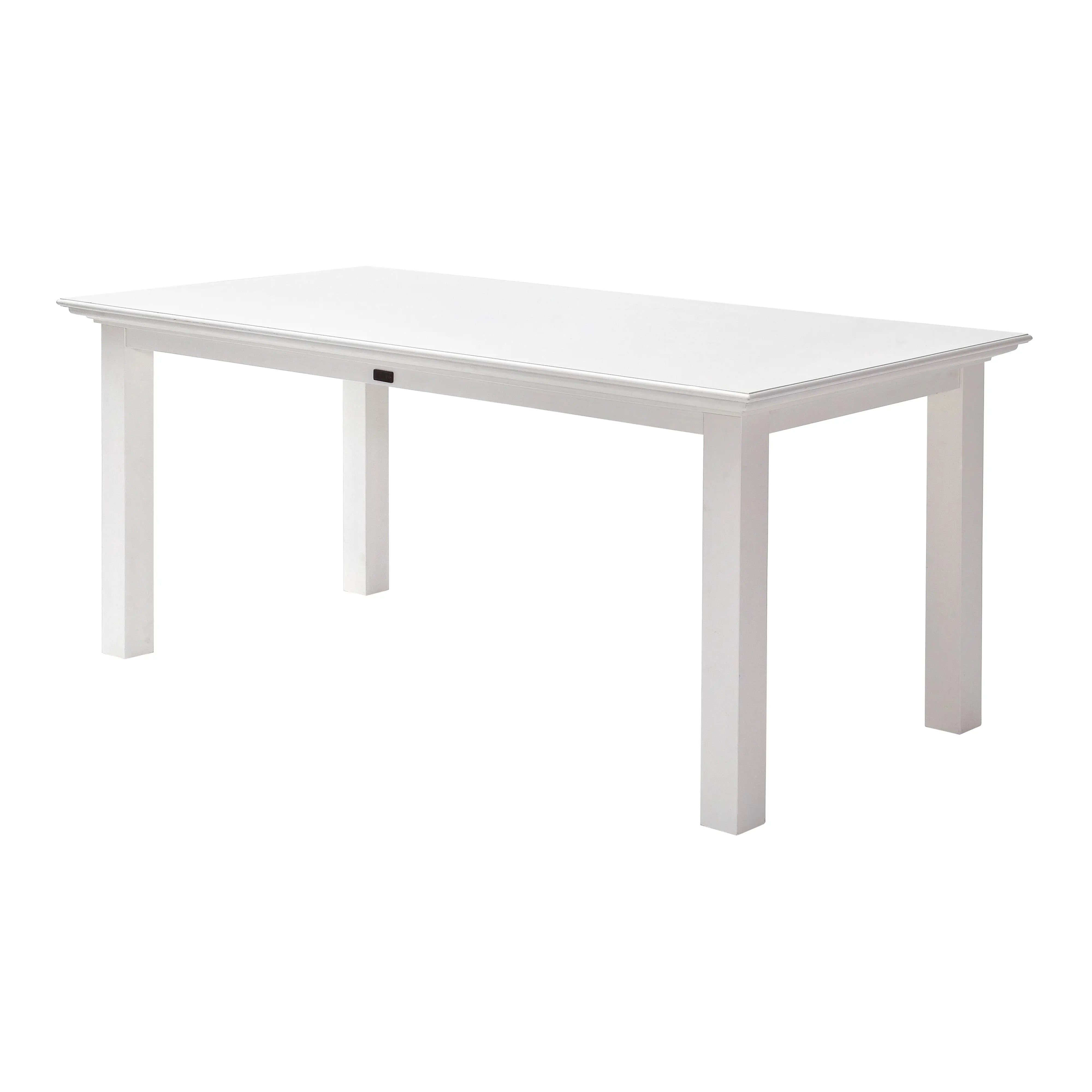 71" White Solid Wood Dining Table Homeroots Kitchen & Dining