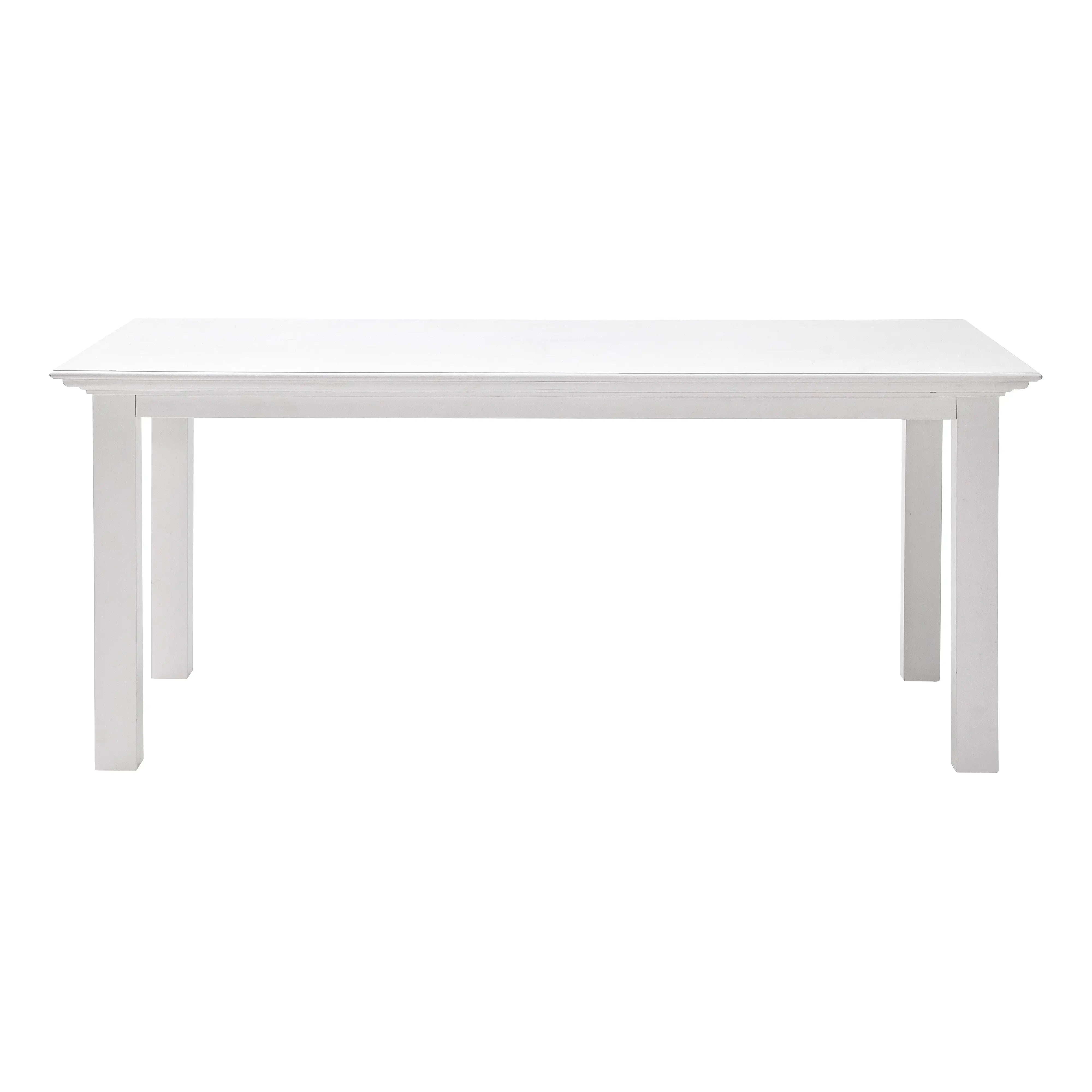 71" White Solid Wood Dining Table Homeroots Kitchen & Dining