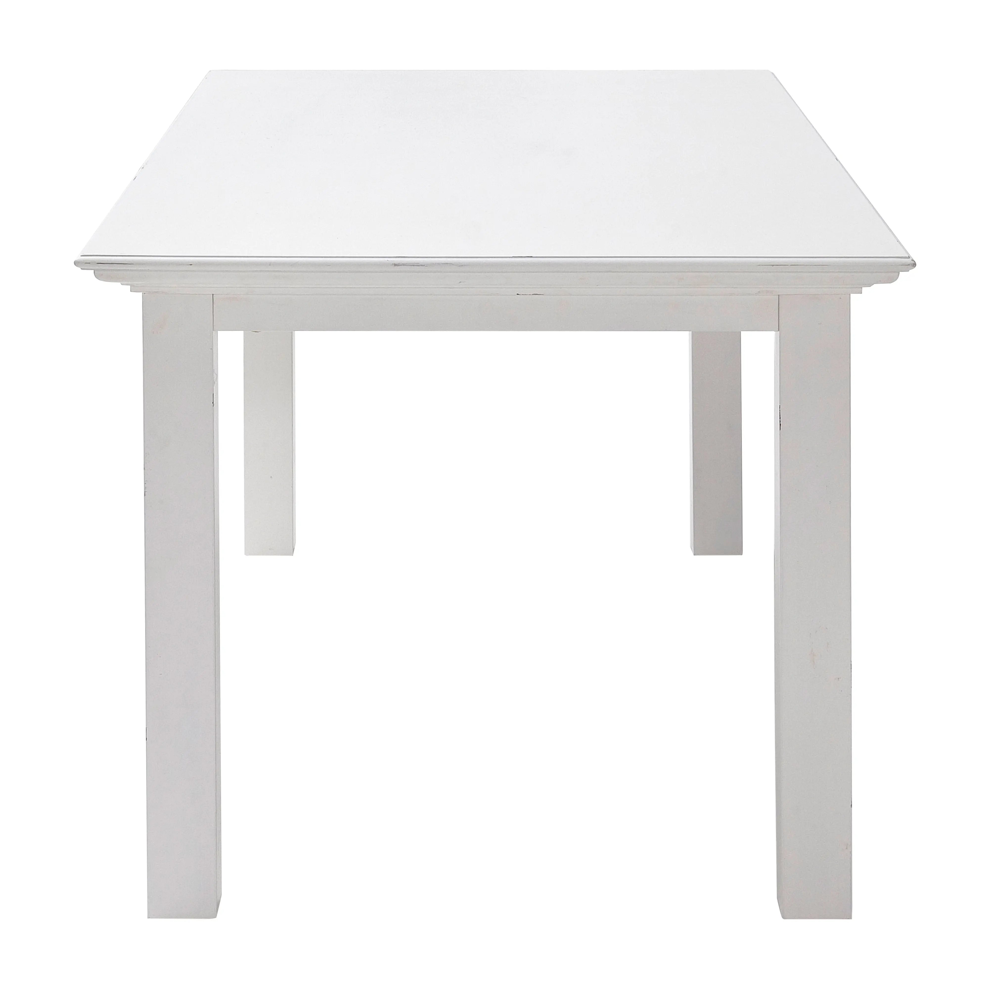 71" White Solid Wood Dining Table Homeroots Kitchen & Dining