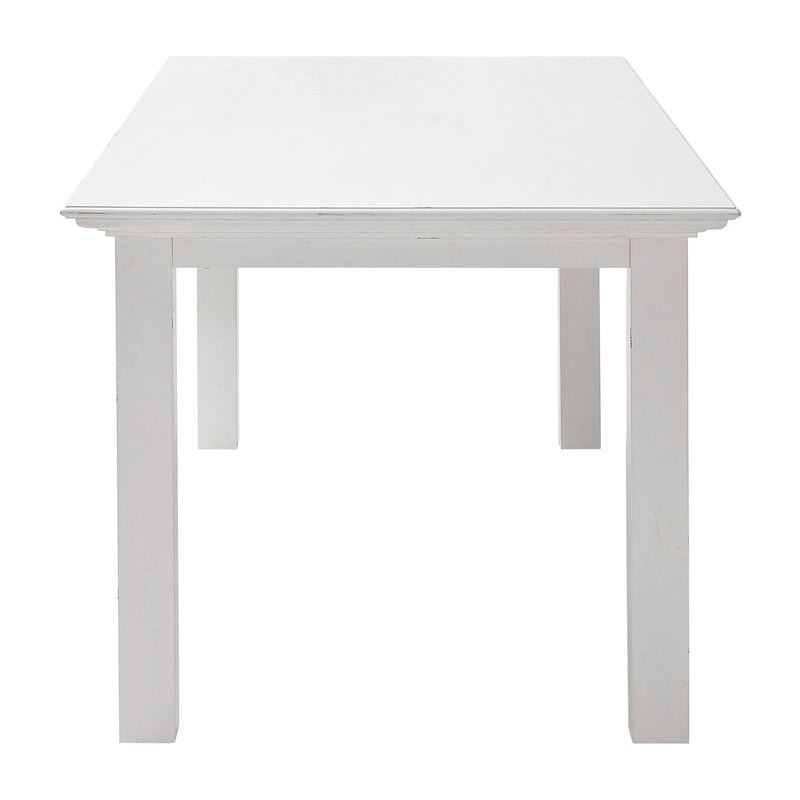 71" White Solid Wood Dining Table Homeroots Kitchen & Dining