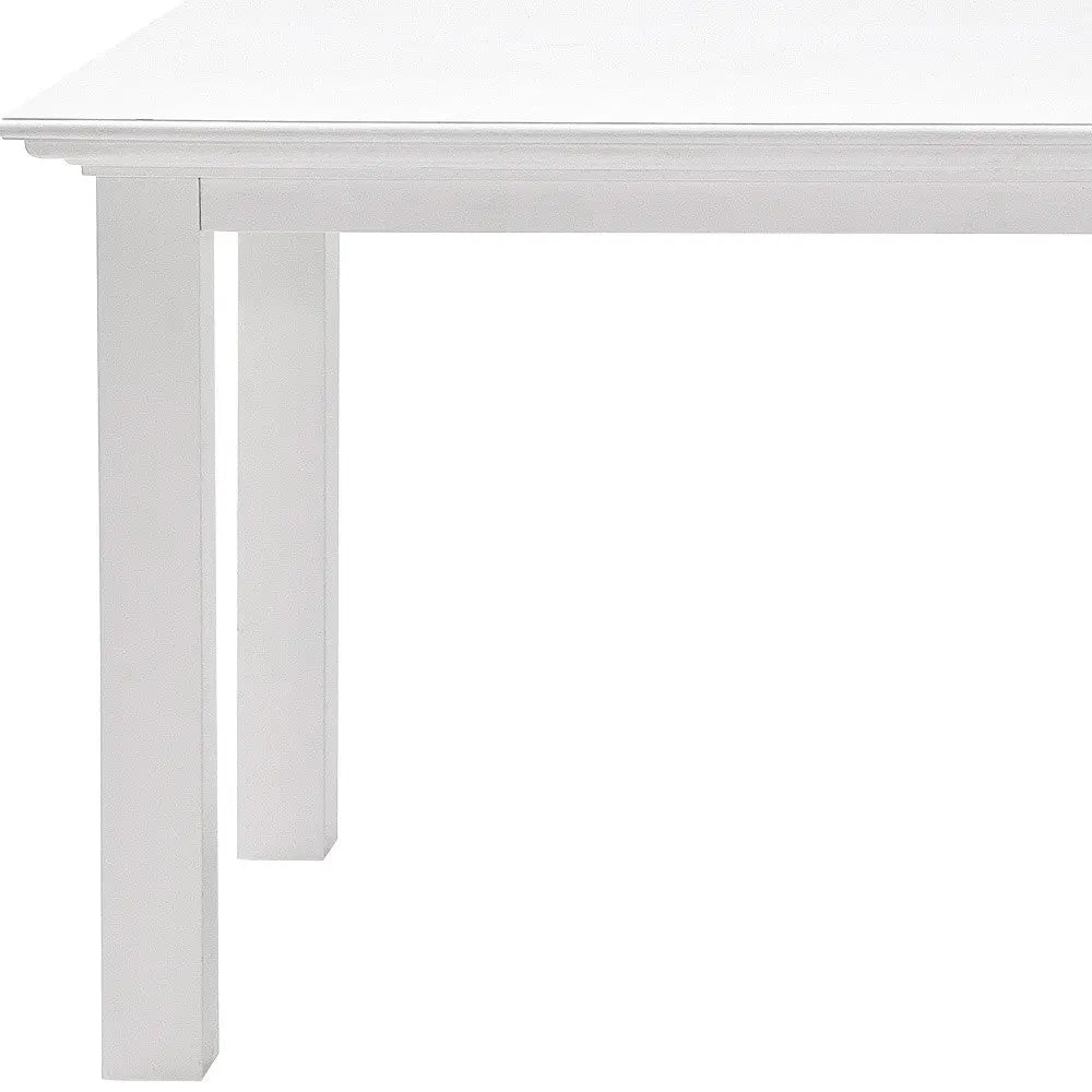 71" White Solid Wood Dining Table Homeroots Kitchen & Dining