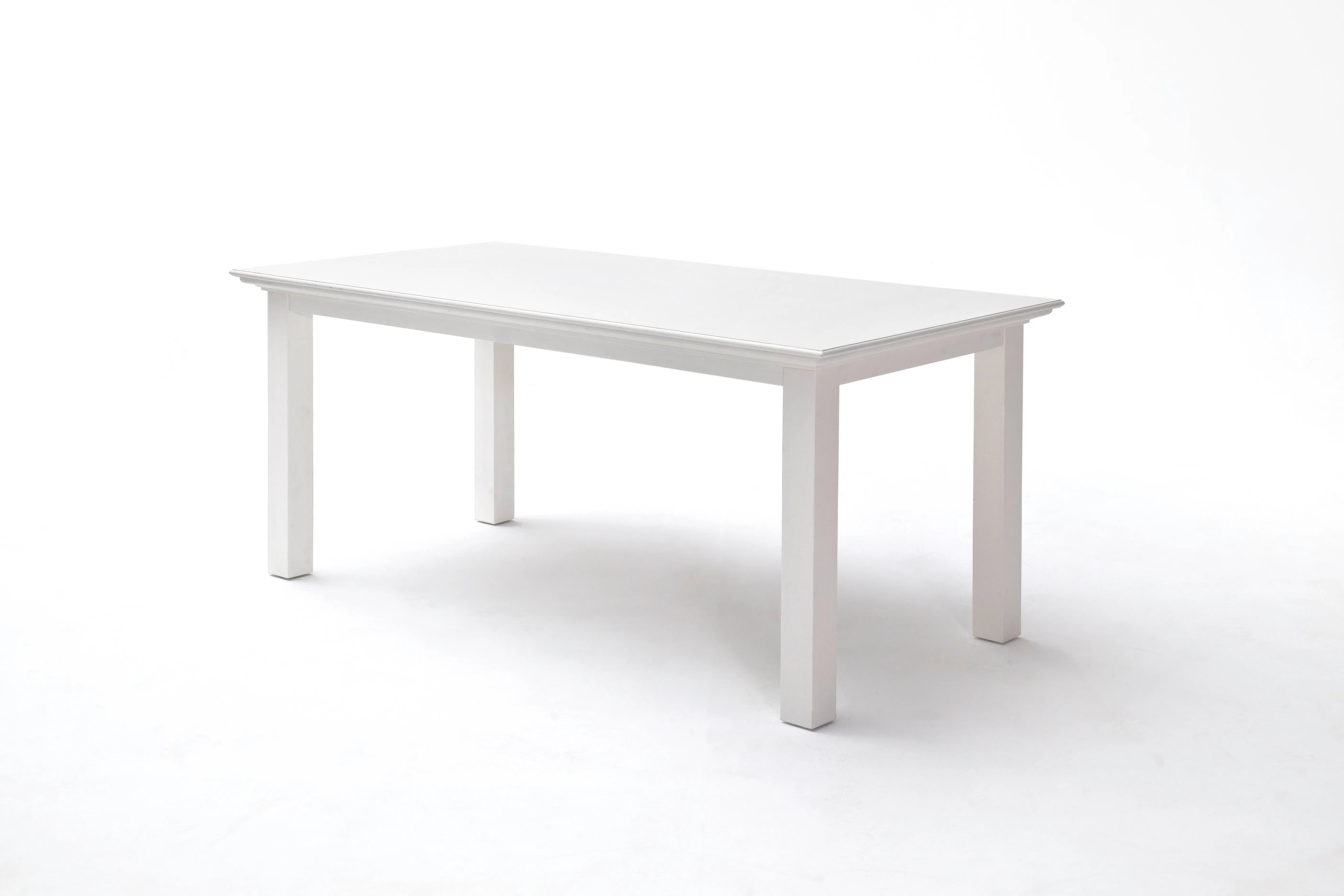 71" White Solid Wood Dining Table Homeroots Kitchen & Dining