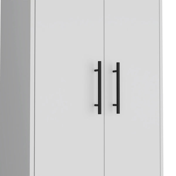 71" White Tall Pantry Cabinet Homeroots Kitchen & Dining