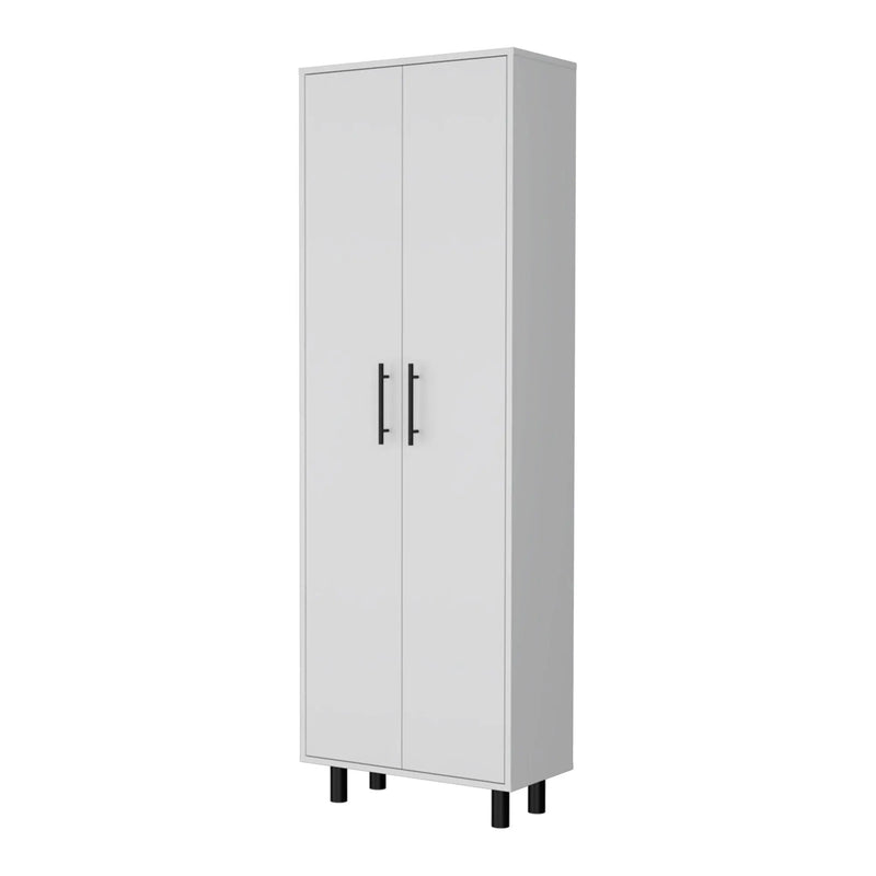 71" White Tall Pantry Cabinet Homeroots Kitchen & Dining