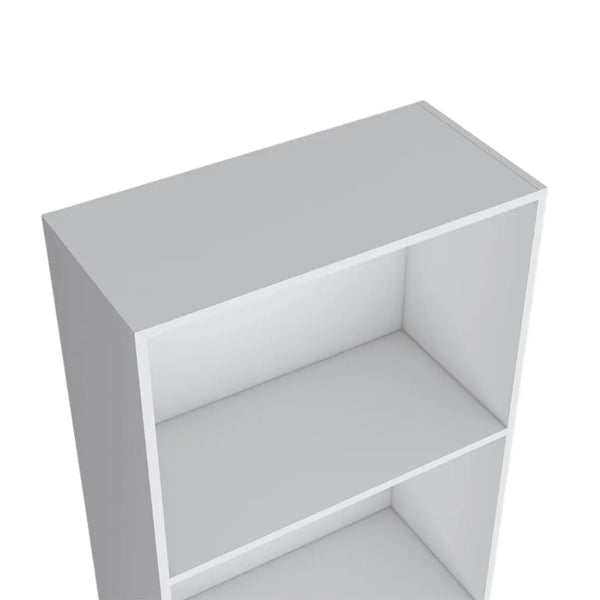 71" White Wood Four Tier Bookcase Homeroots Office