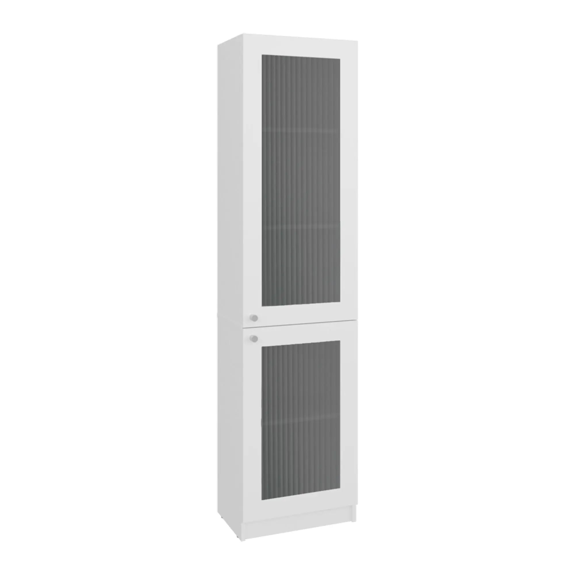 71" White Wood One Tier Bookcase with One Door Homeroots Office