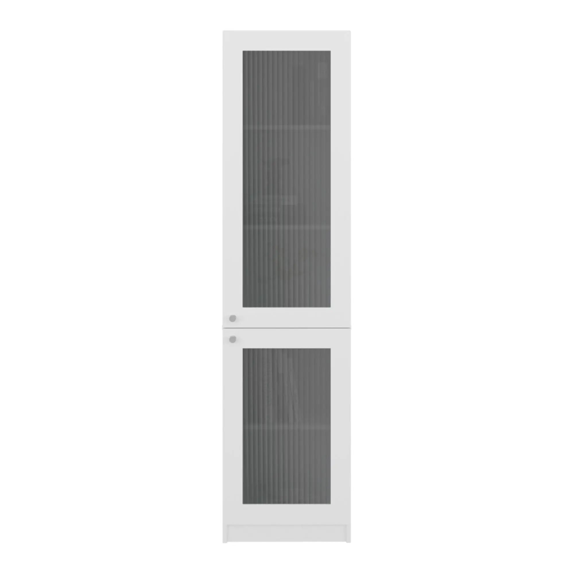 71" White Wood One Tier Bookcase with One Door Homeroots Office