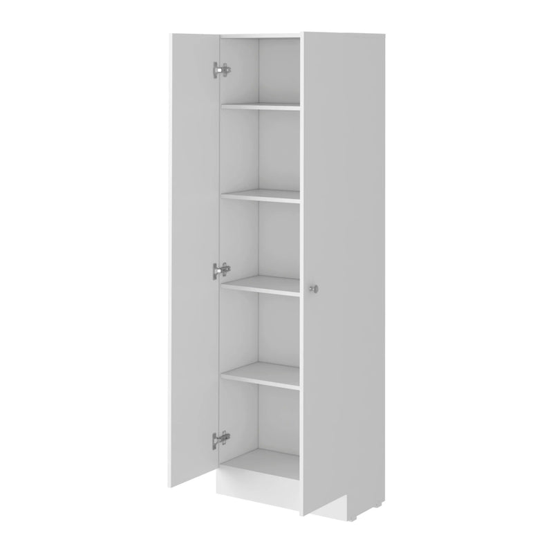 71" White Wood Pantry Or Storage Closet Homeroots Kitchen & Dining