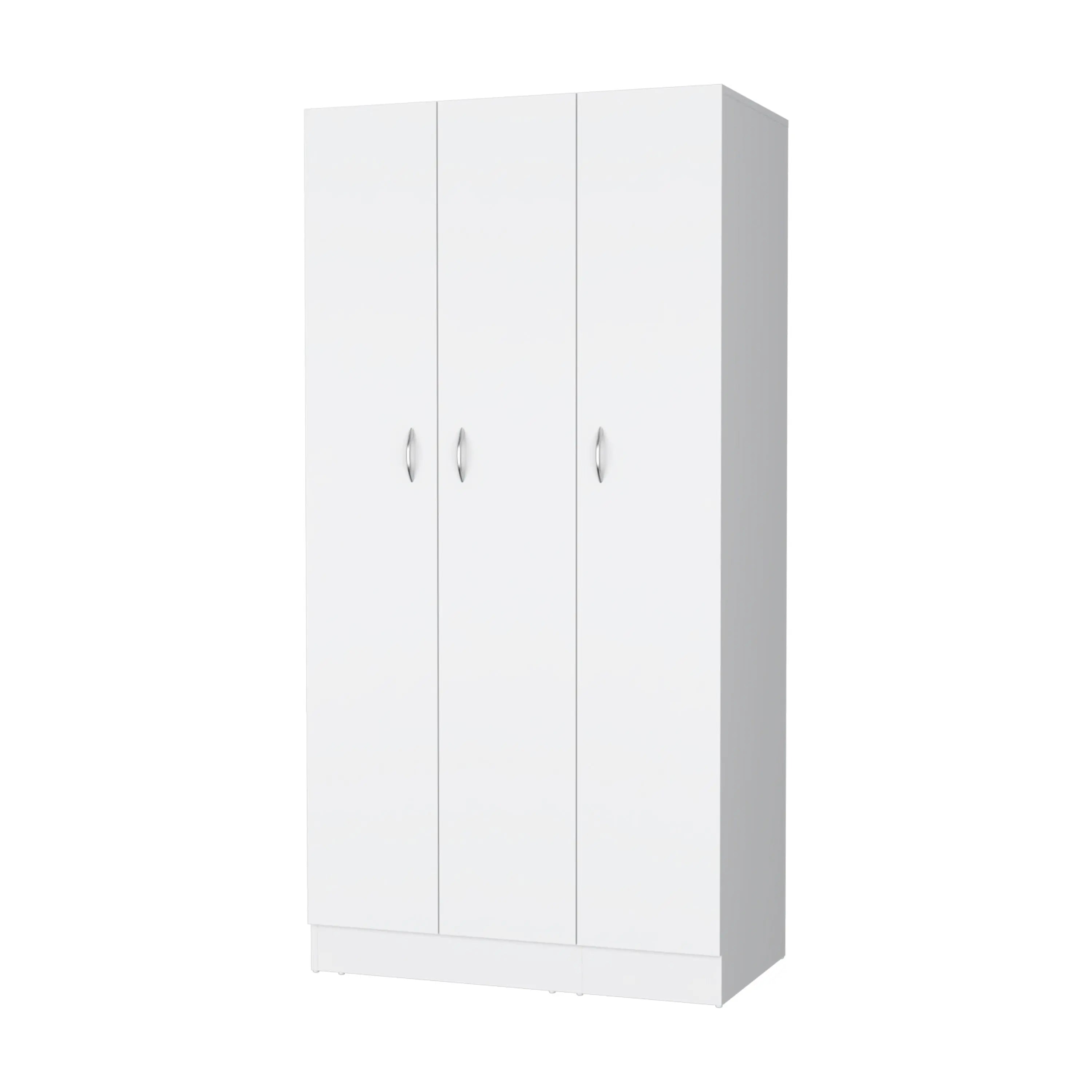 71" White Wood Three Door Two Drawer Combo Dresser Homeroots Bed & Bath