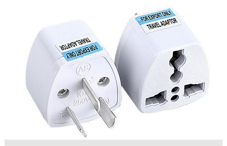 Supply British Standard European Standard Adapter American Standard to Australian Standard to German Standard Conversion Plug European Standard Round Flat Plug AU 3 feet White