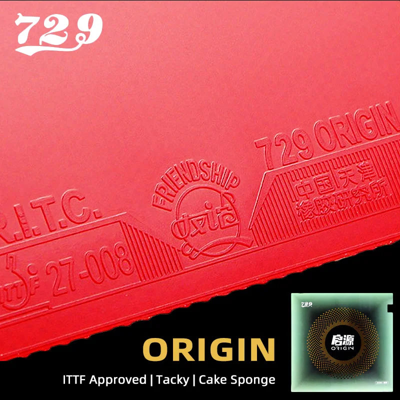 729 Friendship Origin Table Tennis Rubber Professional Tacky Ping Pong Rubber for Ultimate Loop