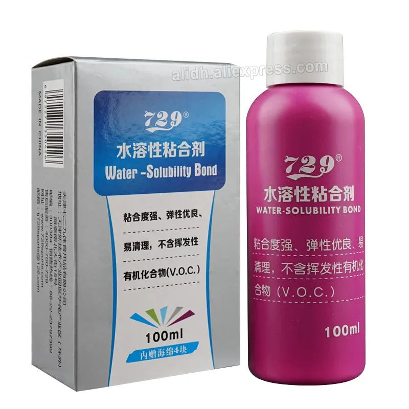 729 Friendship Original Water-solubility Bond for Table Tennis Rubber Glue VOC Free Professional Inorganic Ping Pong Glue Bond