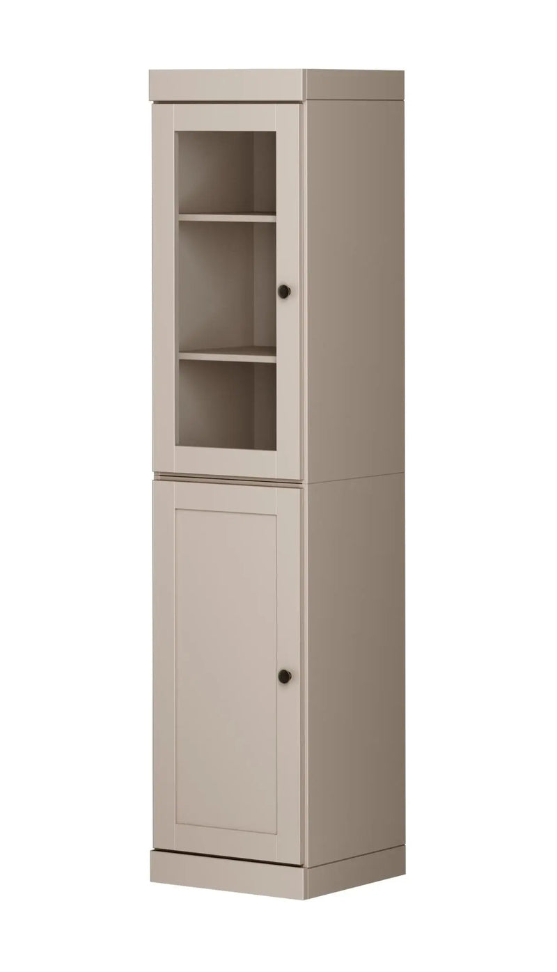 72" Beige Solid Wood Two Door Pantry Or Storage Closet Homeroots Kitchen & Dining