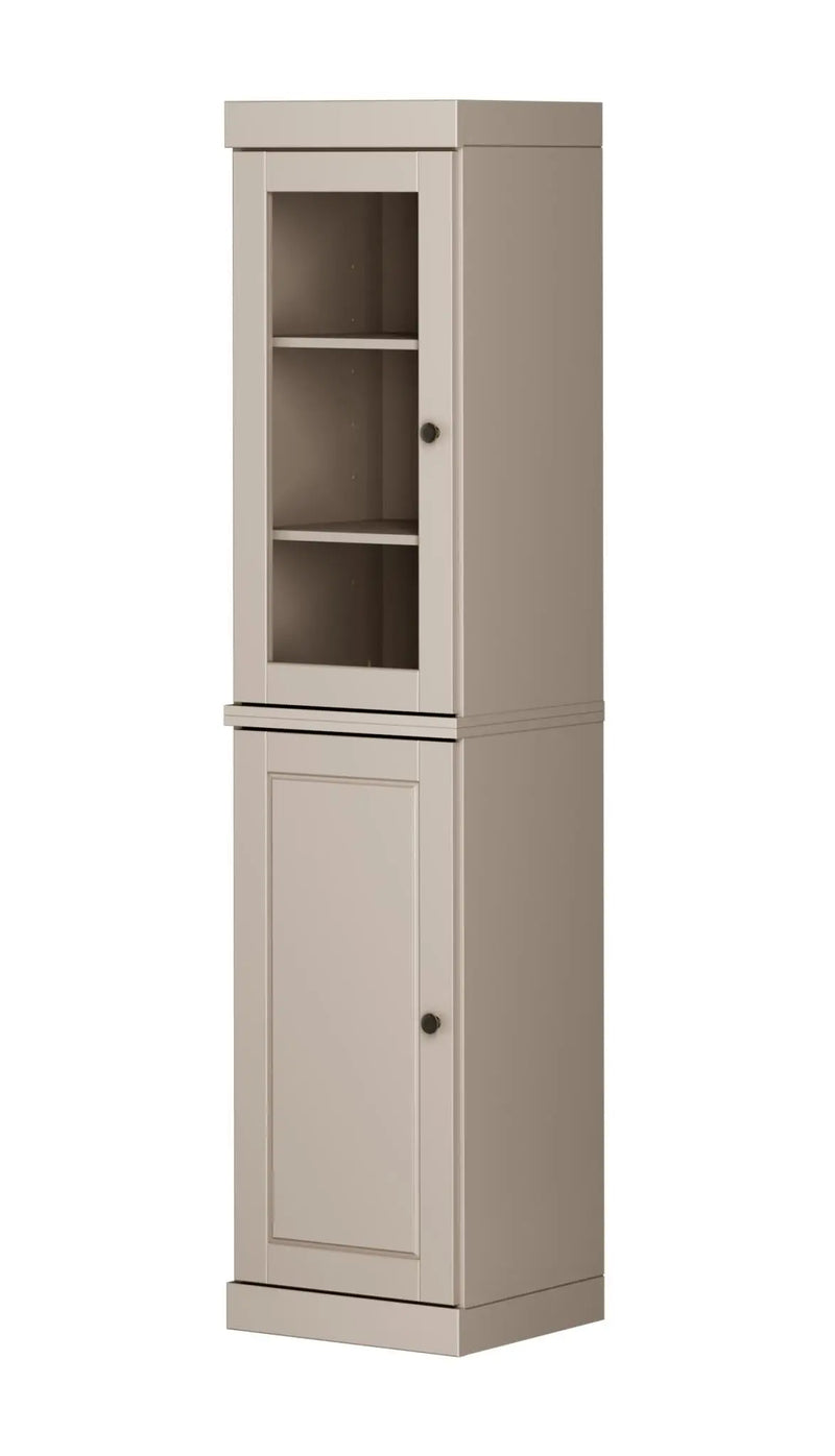 72" Beige Solid Wood Two Door Pantry Or Storage Closet Homeroots Kitchen & Dining