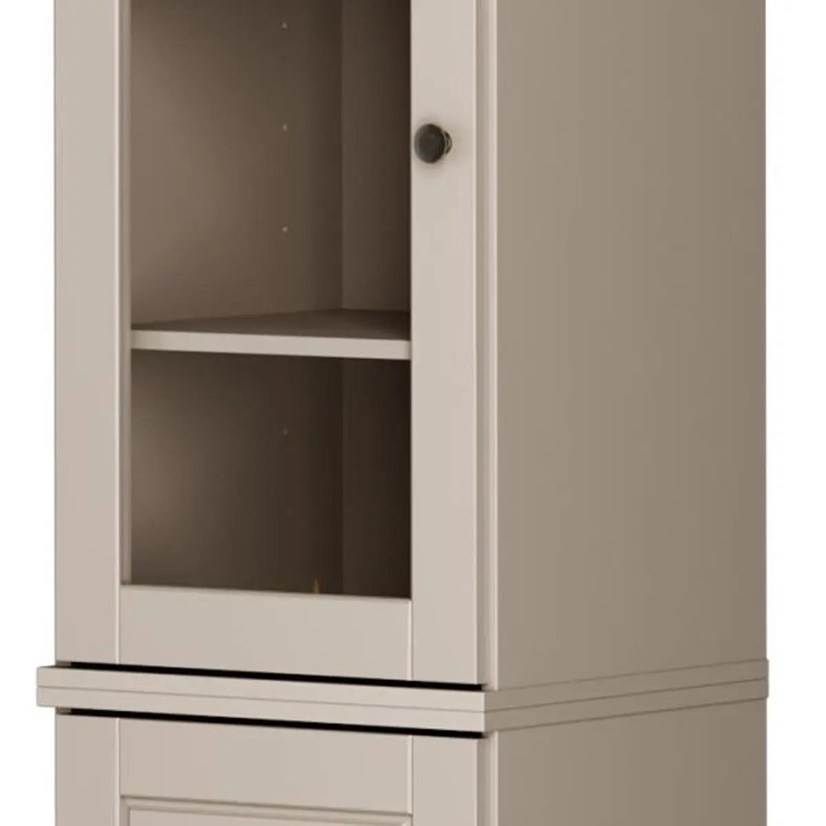 72" Beige Solid Wood Two Door Pantry Or Storage Closet Homeroots Kitchen & Dining