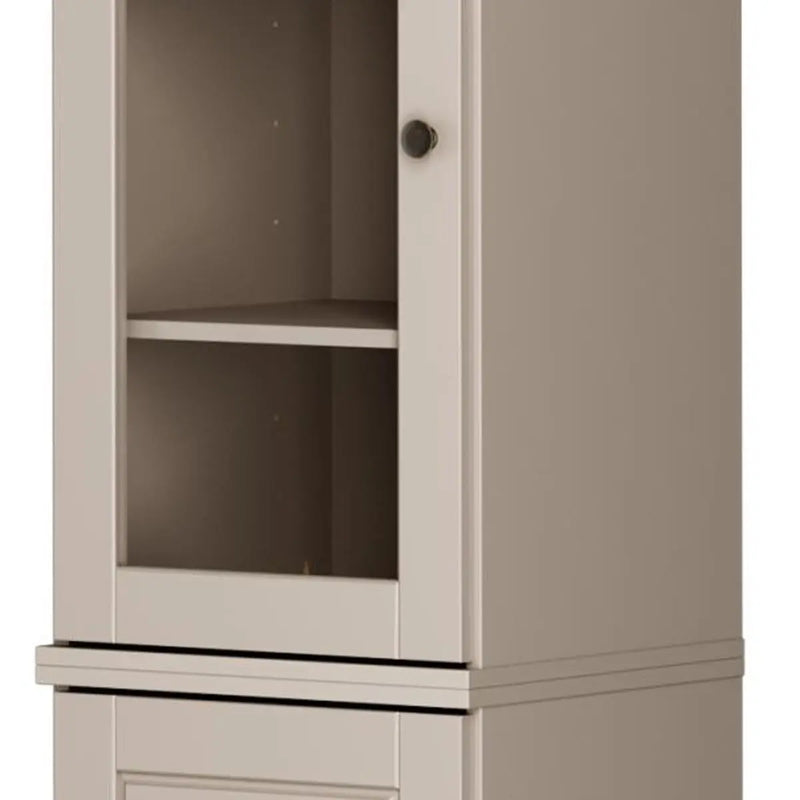 72" Beige Solid Wood Two Door Pantry Or Storage Closet Homeroots Kitchen & Dining