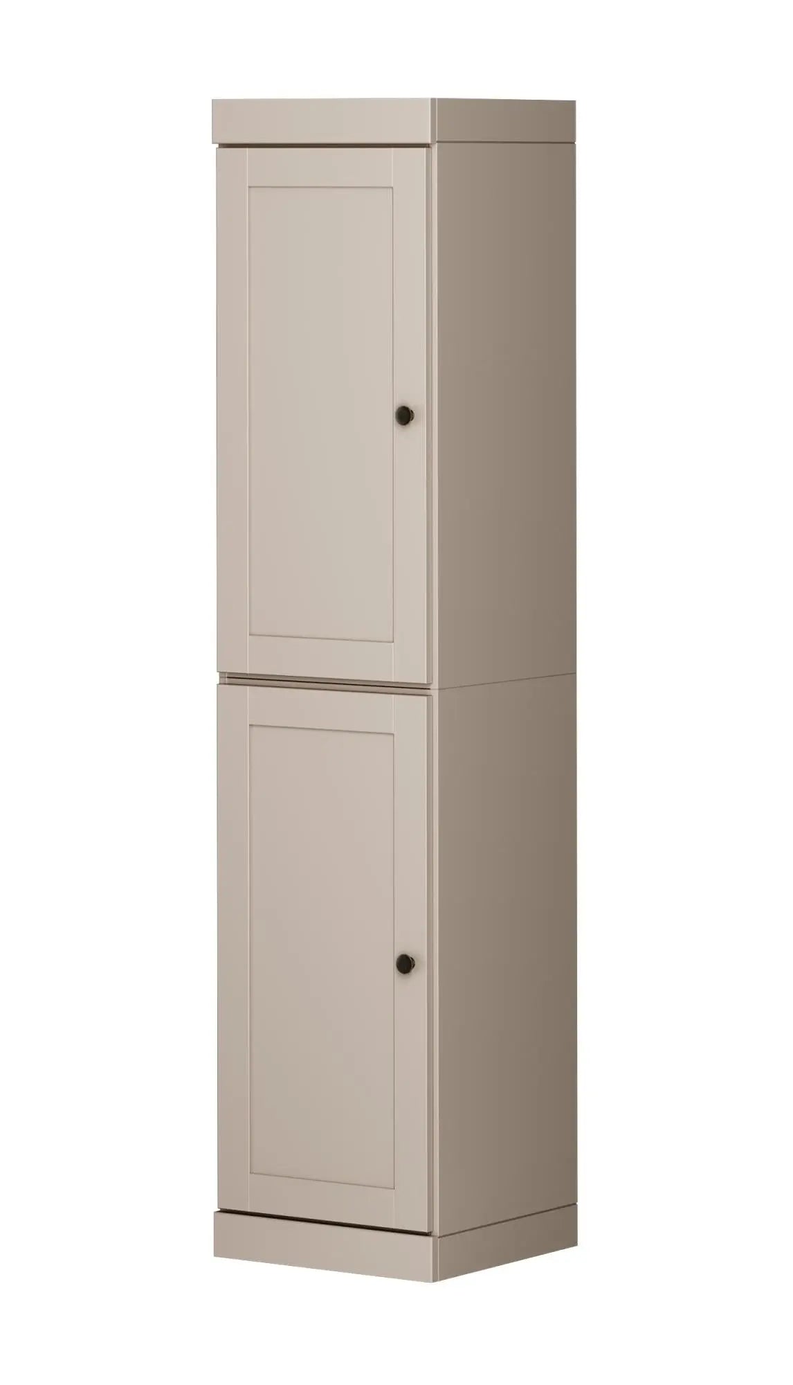 72" Beige Solid Wood Two Door Pantry Or Storage Closet Homeroots Kitchen & Dining