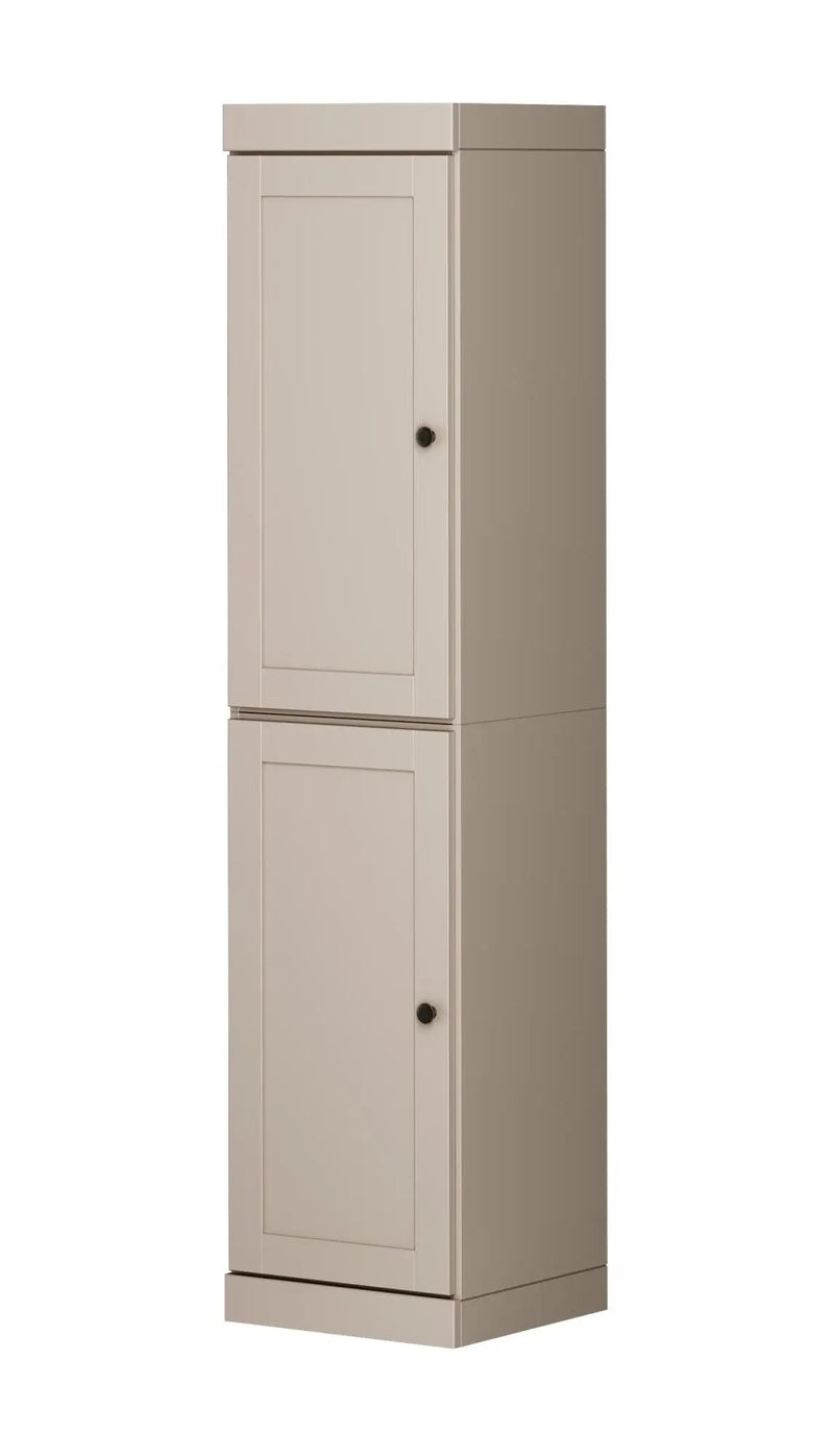 72" Beige Solid Wood Two Door Pantry Or Storage Closet Homeroots Kitchen & Dining