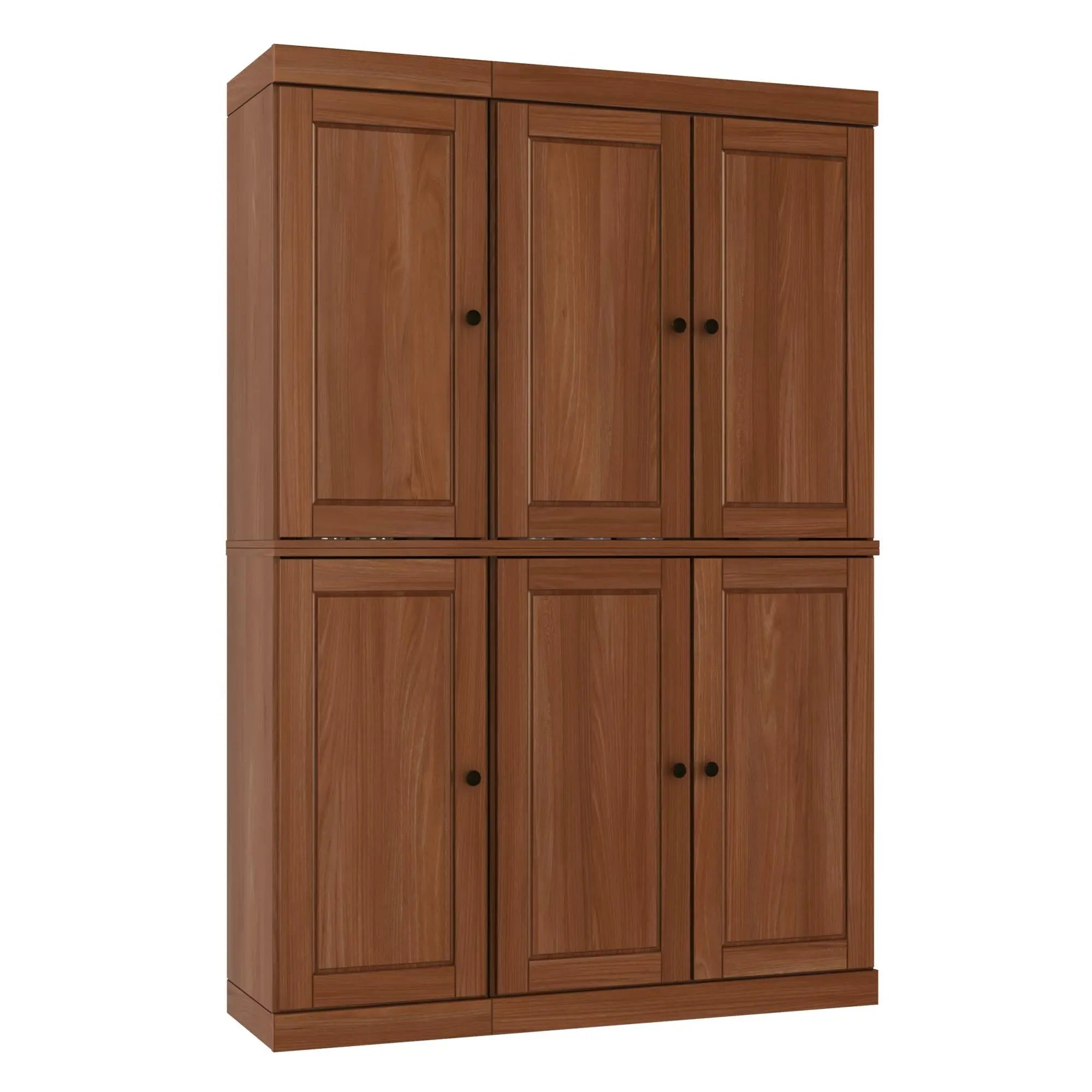 72" Coffee Solid Wood 8 Pantry Or Storage Closet Homeroots Kitchen & Dining