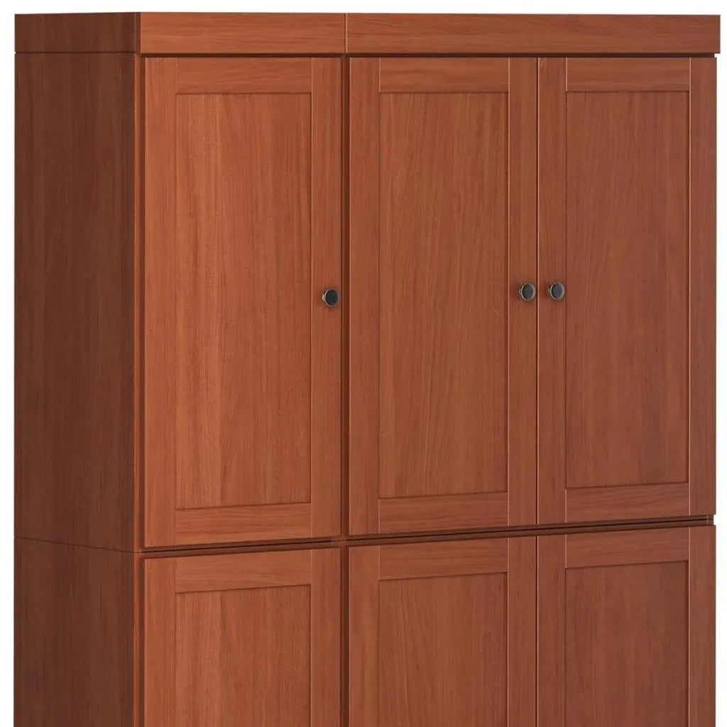 72" Coffee Solid Wood 8 Pantry Or Storage Closet Homeroots Kitchen & Dining