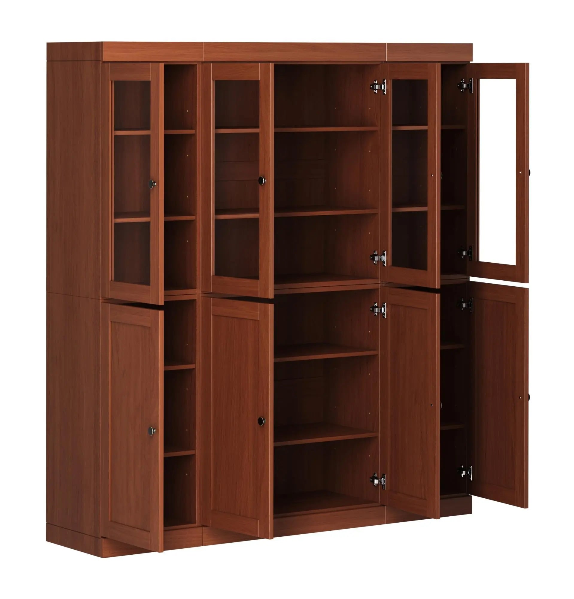 72" Coffee Solid Wood 8 Pantry Or Storage Closet Homeroots Kitchen & Dining