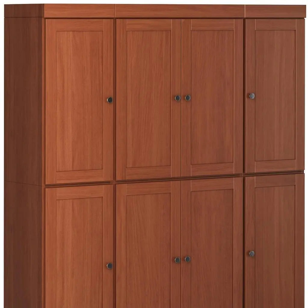 72" Coffee Solid Wood 8 Pantry Or Storage Closet Homeroots Kitchen & Dining