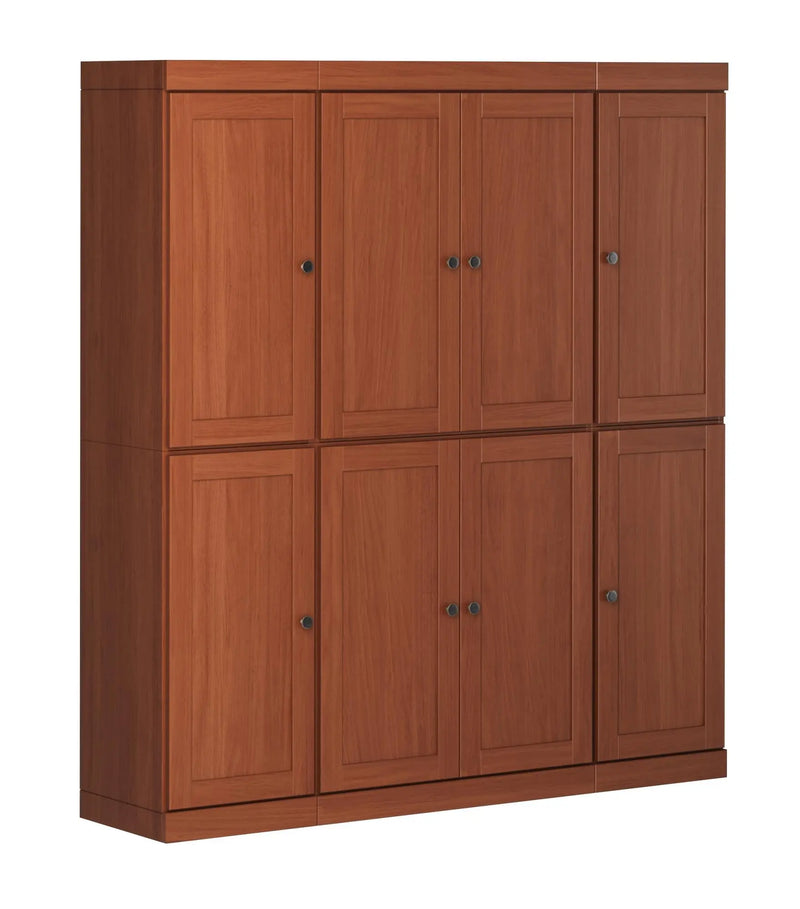 72" Coffee Solid Wood 8 Pantry Or Storage Closet Homeroots Kitchen & Dining