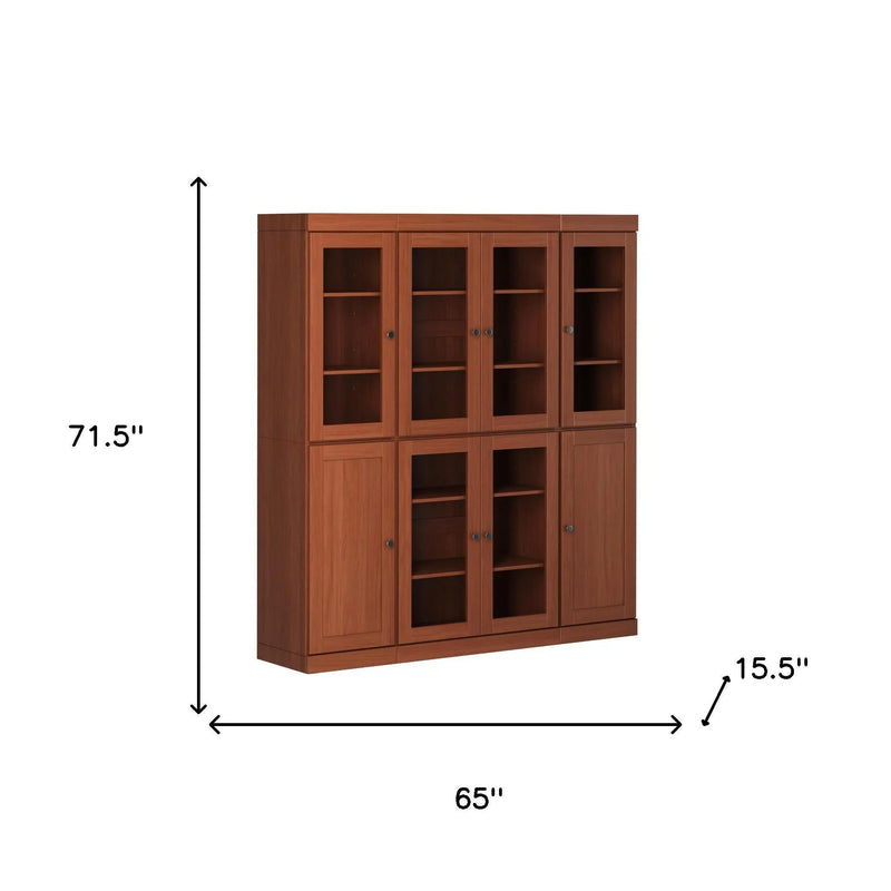 72" Coffee Solid Wood 8 Pantry Or Storage Closet Homeroots Kitchen & Dining