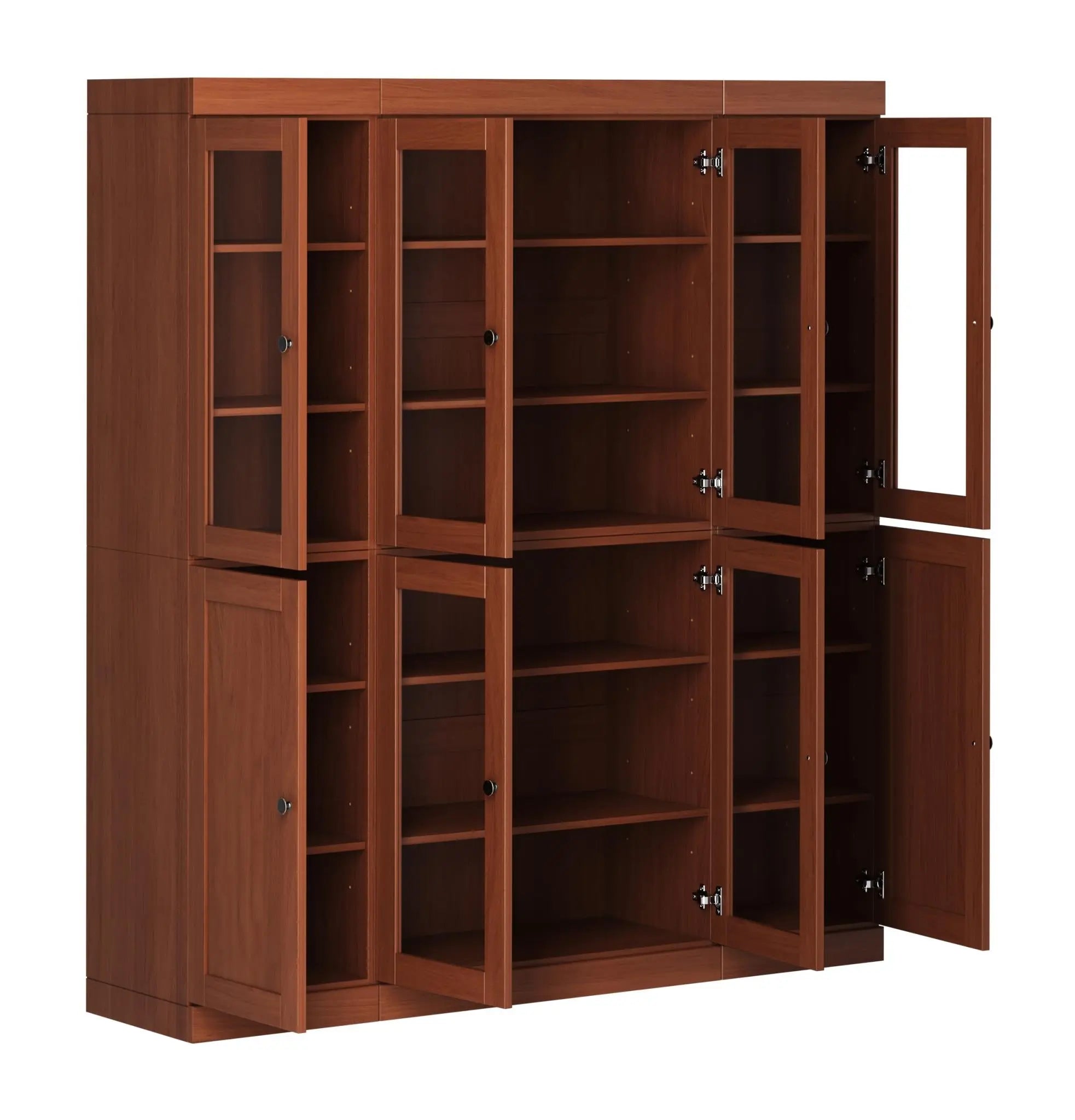 72" Coffee Solid Wood 8 Pantry Or Storage Closet Homeroots Kitchen & Dining