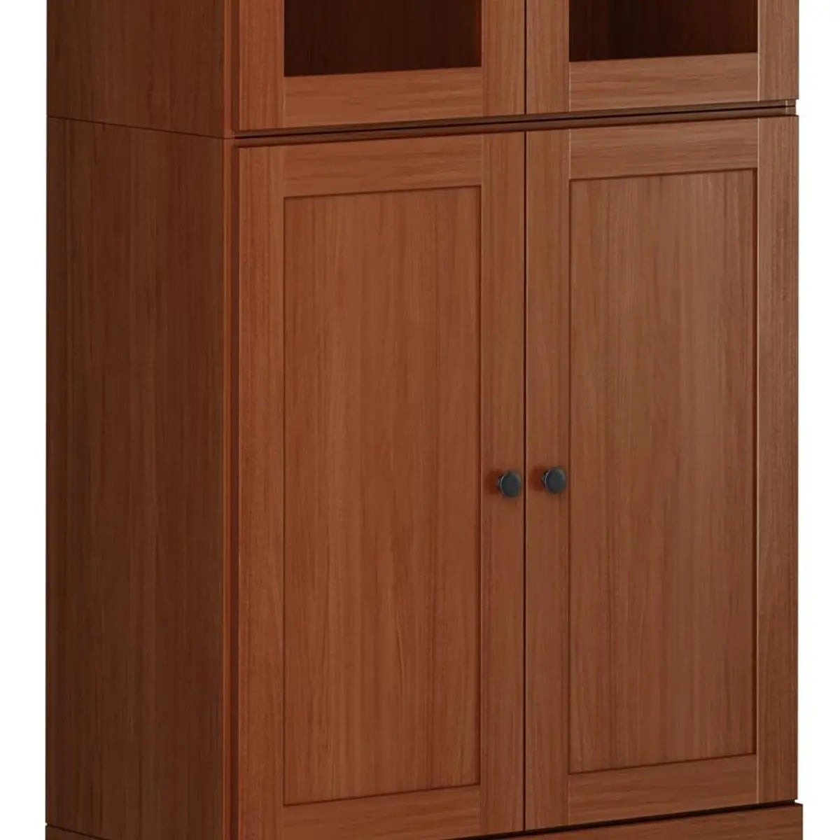 72" Coffee Solid Wood Four Door Pantry Or Storage Closet Homeroots Kitchen & Dining