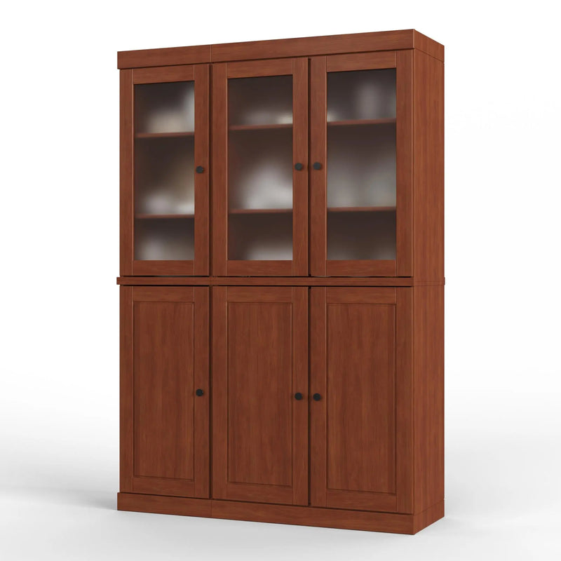 72" Coffee Solid Wood Six Door Pantry Or Storage Closet Homeroots Kitchen & Dining