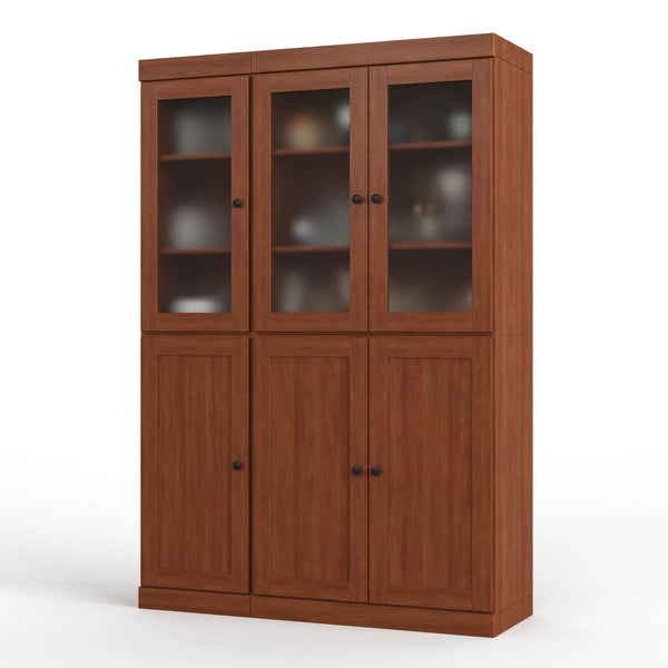 72" Coffee Solid Wood Six Door Two Drawer Pantry Or Storage Closet Homeroots Kitchen & Dining