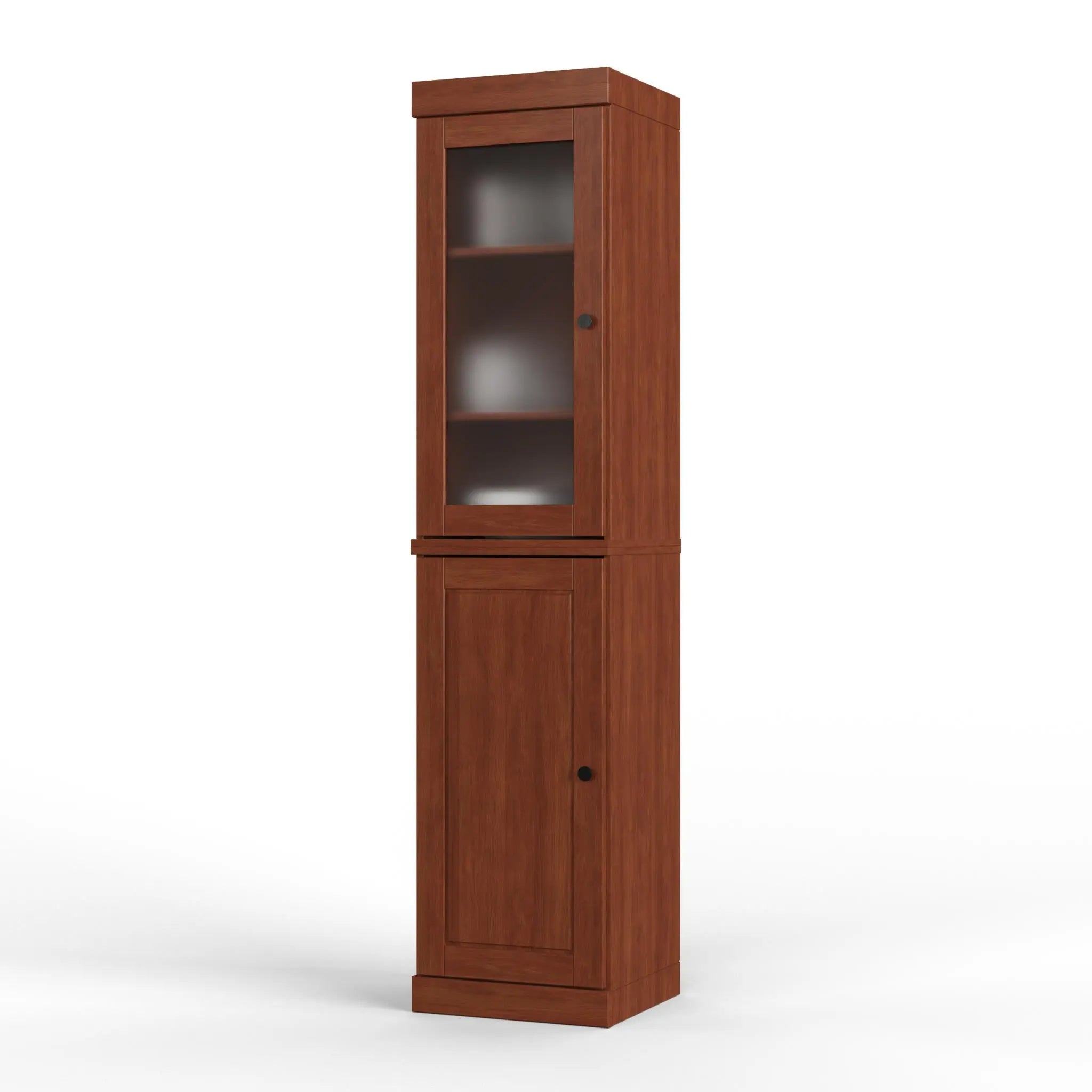 72" Coffee Solid Wood Two Door Pantry Or Storage Closet Homeroots Kitchen & Dining