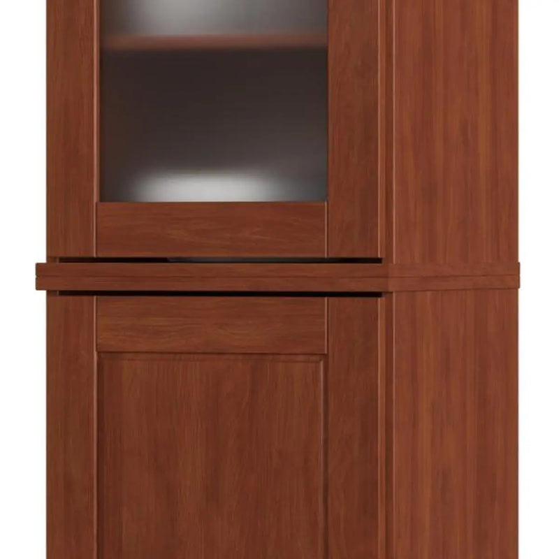 72" Coffee Solid Wood Two Door Pantry Or Storage Closet Homeroots Kitchen & Dining