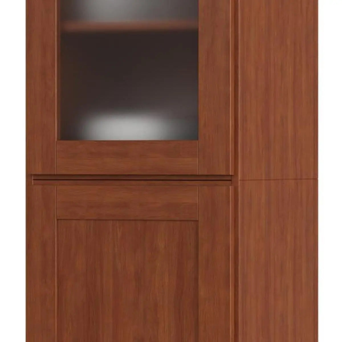 72" Coffee Solid Wood Two Door Pantry Or Storage Closet Homeroots Kitchen & Dining