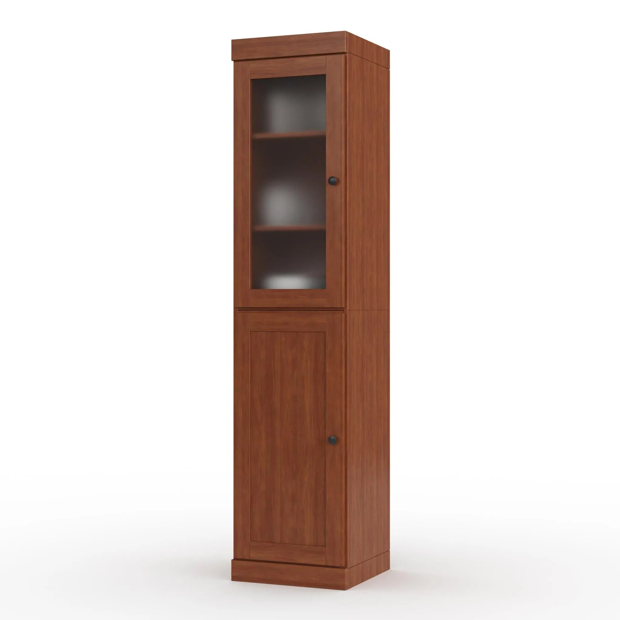 72" Coffee Solid Wood Two Door Pantry Or Storage Closet Homeroots Kitchen & Dining