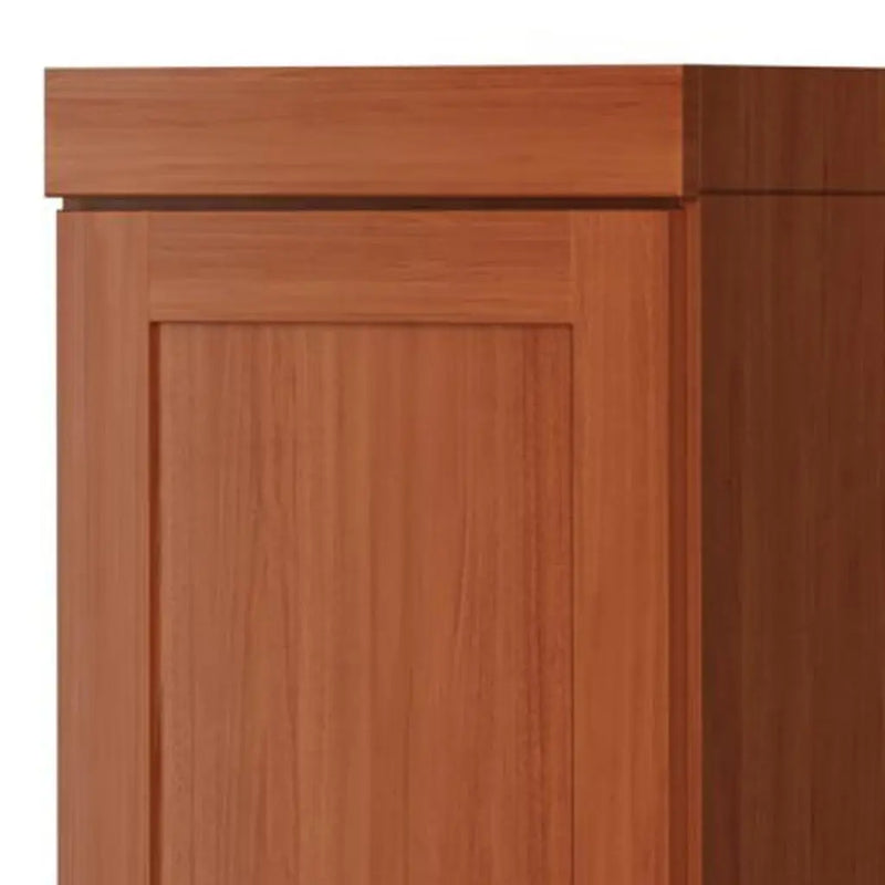 72" Coffee Solid Wood Two Door Pantry Or Storage Closet Homeroots Kitchen & Dining