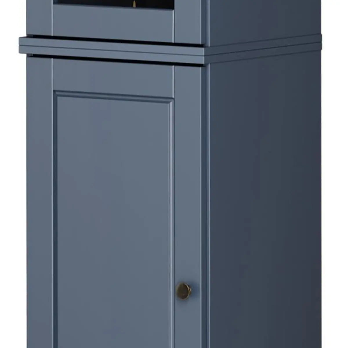 72" French Blue Solid Wood Two Door Pantry Or Storage Closet Homeroots Kitchen & Dining