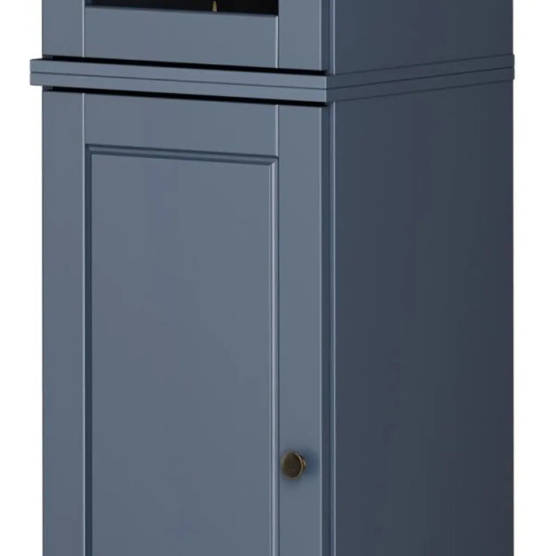 72" French Blue Solid Wood Two Door Pantry Or Storage Closet Homeroots Kitchen & Dining