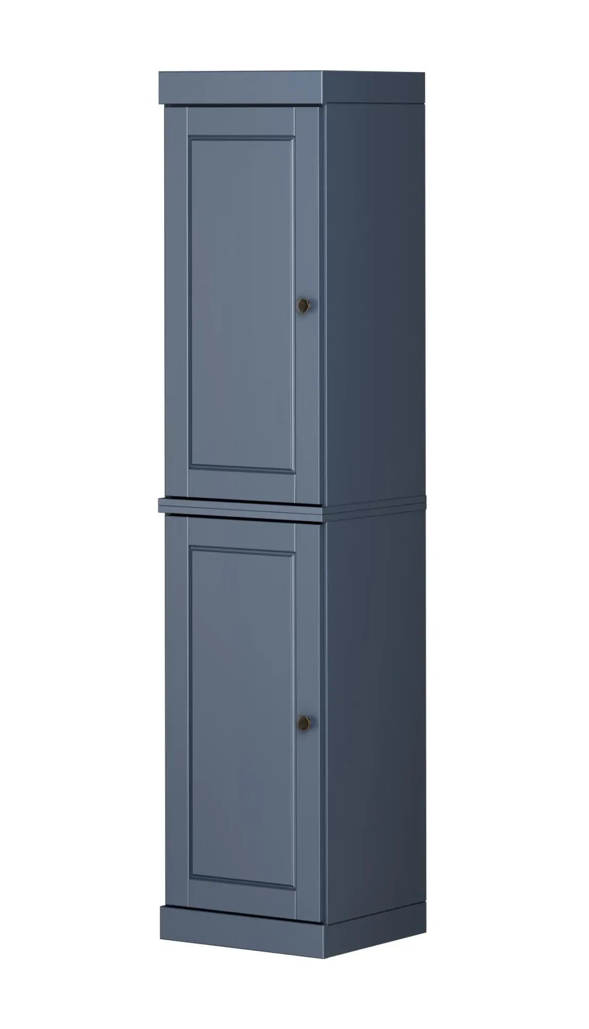 72" French Blue Solid Wood Two Door Pantry Or Storage Closet Homeroots Kitchen & Dining