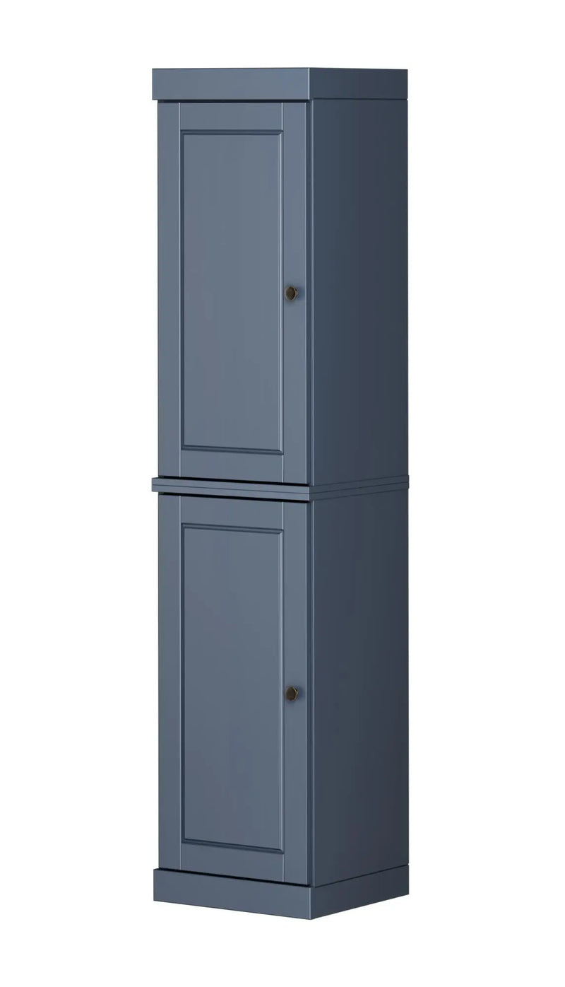 72" French Blue Solid Wood Two Door Pantry Or Storage Closet Homeroots Kitchen & Dining