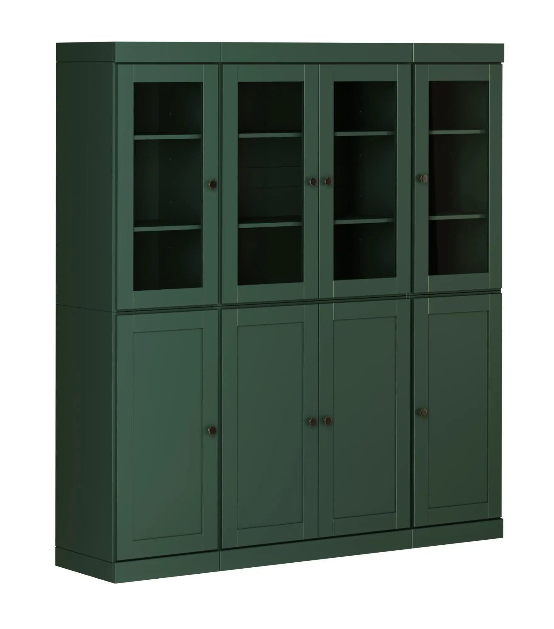 72" Green Solid Wood 8 Two Drawer Pantry Or Storage Closet Homeroots Kitchen & Dining