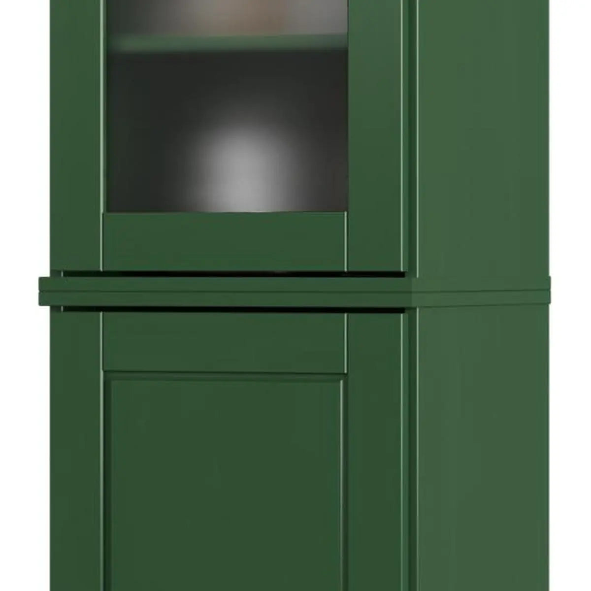 72" Green Solid Wood Two Door Pantry Or Storage Closet Homeroots Kitchen & Dining