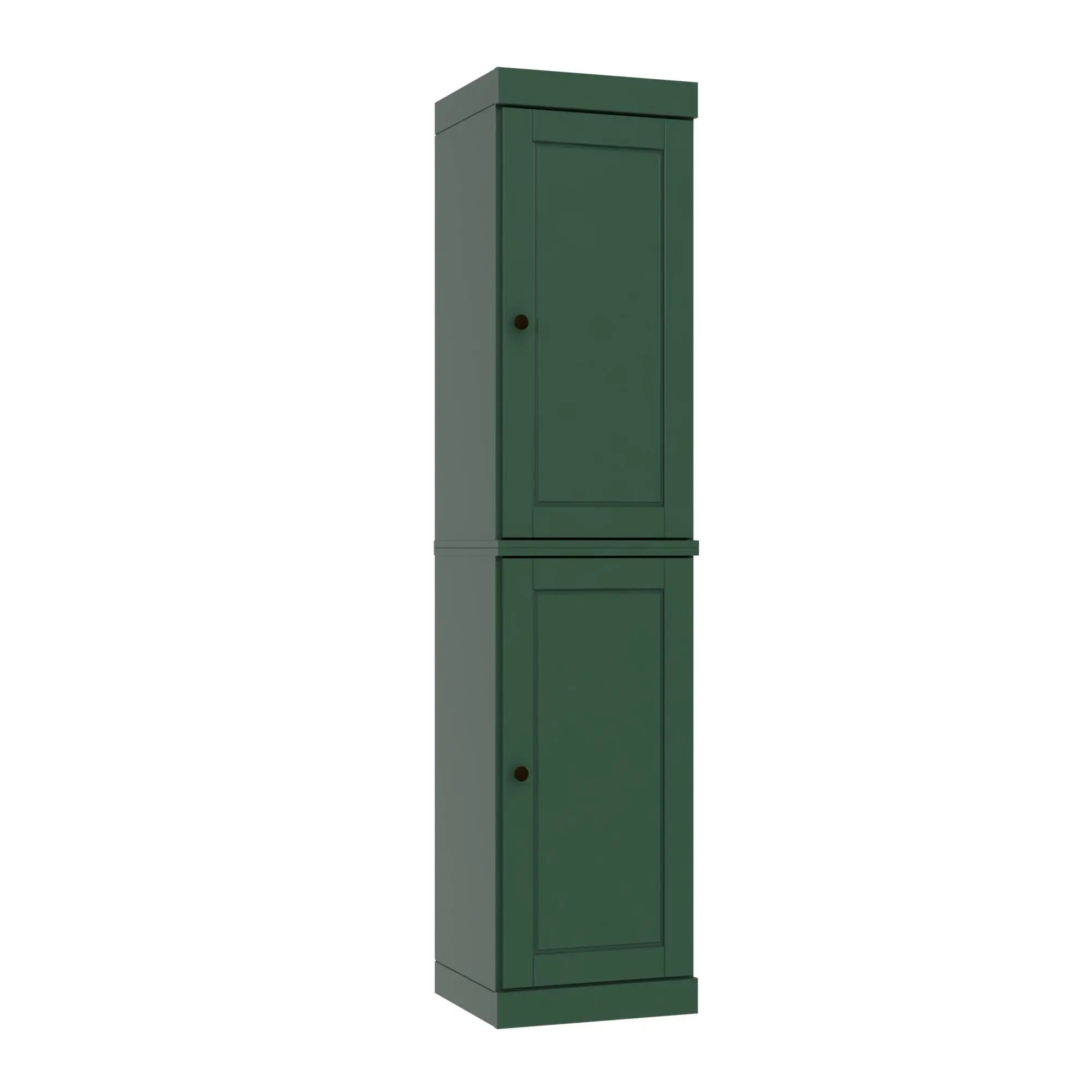 72" Green Solid Wood Two Door Pantry Or Storage Closet Homeroots Kitchen & Dining