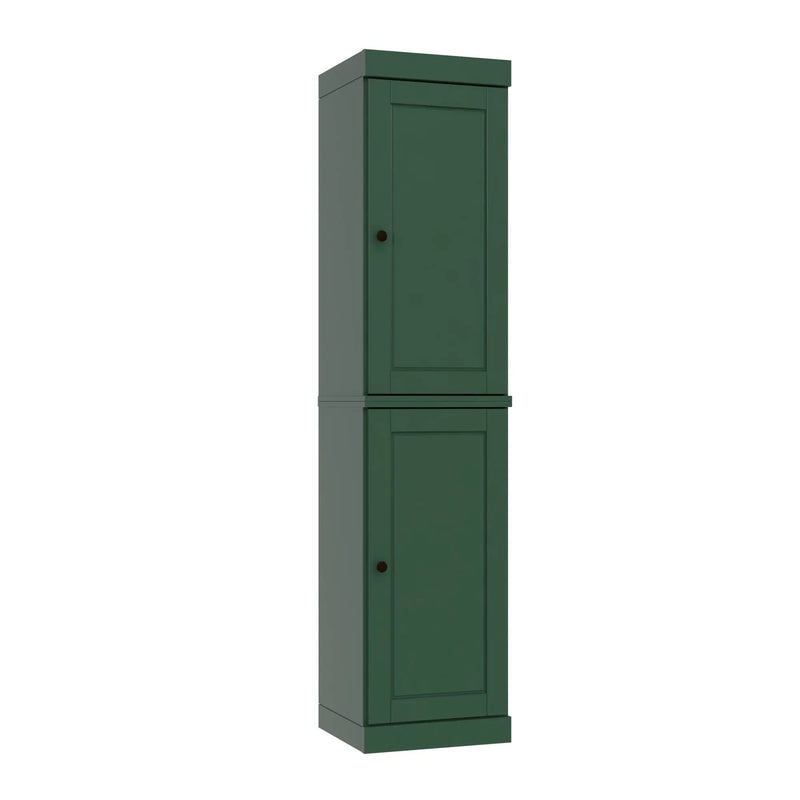 72" Green Solid Wood Two Door Pantry Or Storage Closet Homeroots Kitchen & Dining