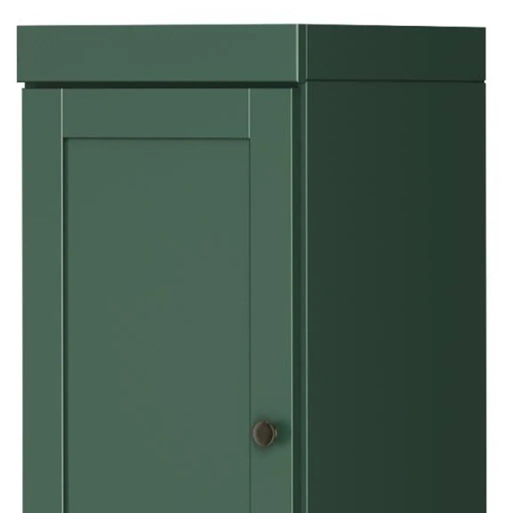 72" Green Solid Wood Two Door Pantry Or Storage Closet Homeroots Kitchen & Dining