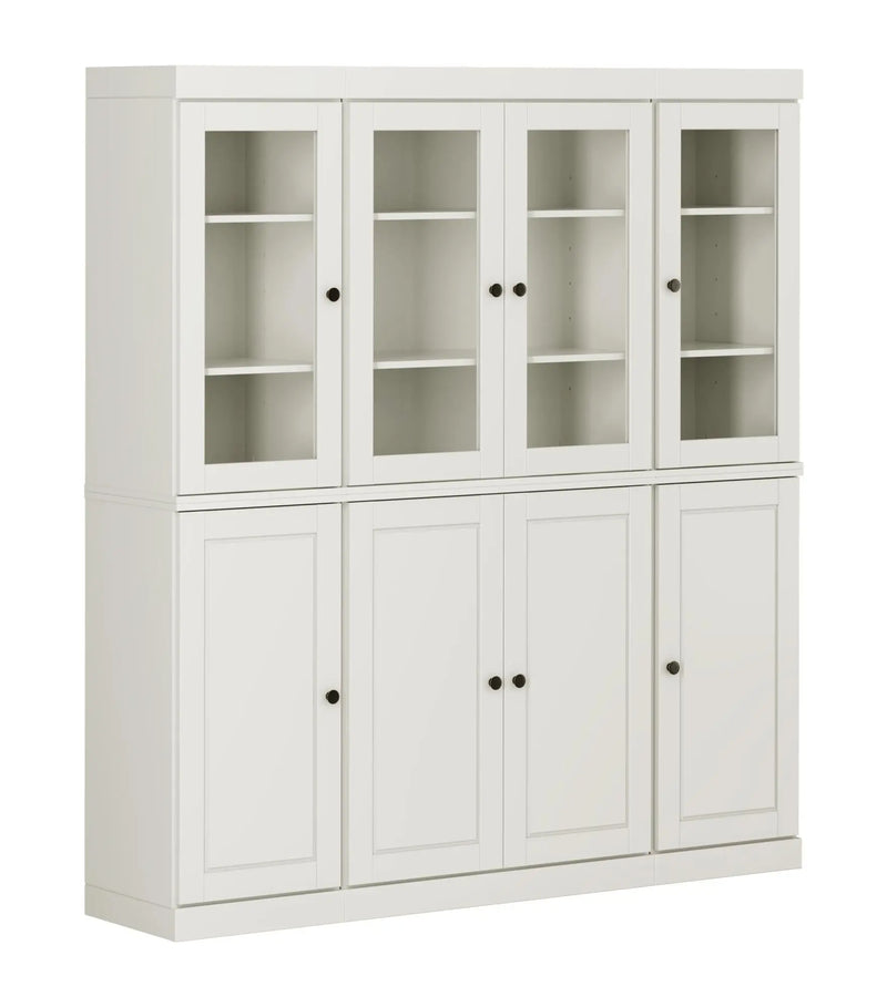 72" Off White Solid Wood 8 Pantry Or Storage Closet Homeroots Kitchen & Dining