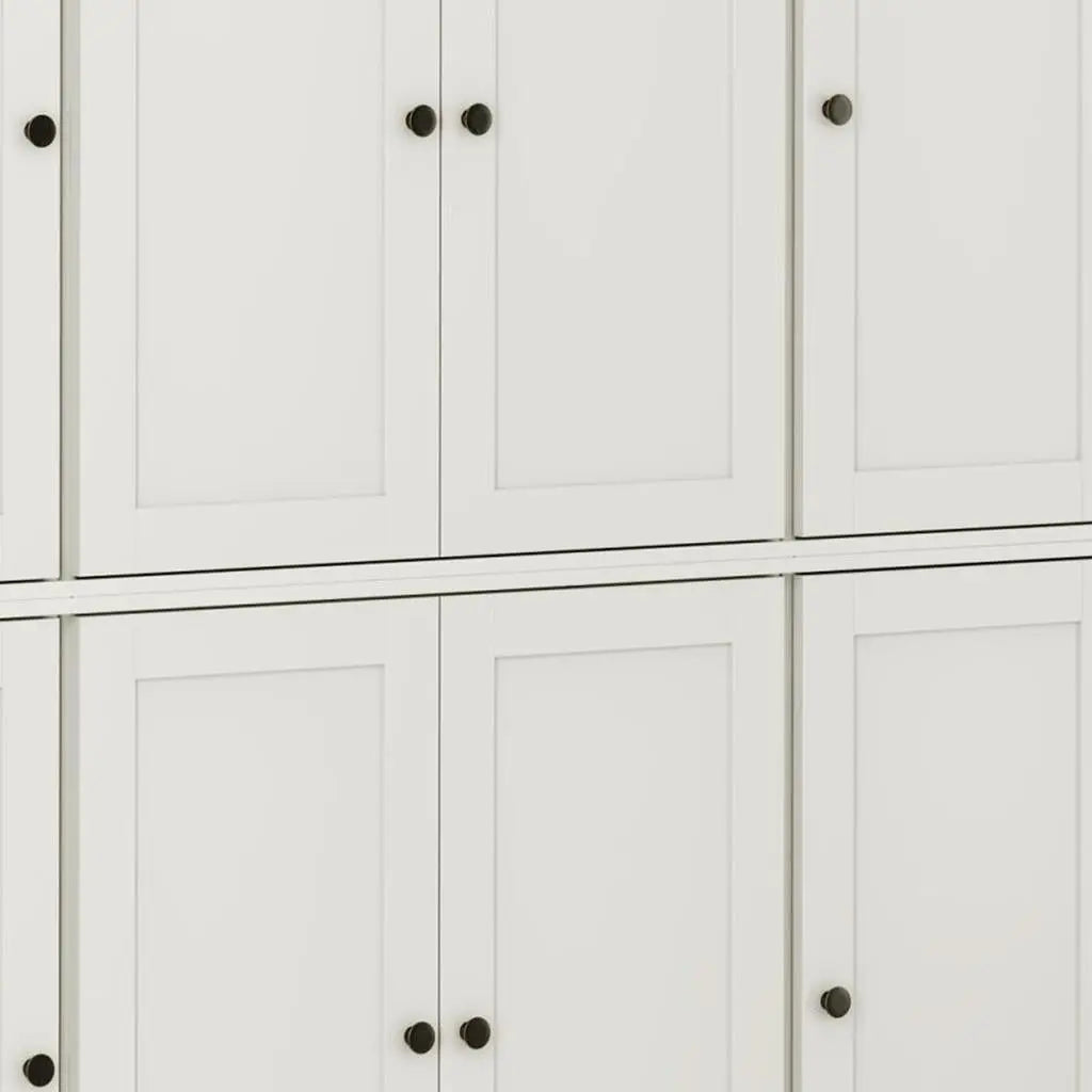 72" Off White Solid Wood 8 Pantry Or Storage Closet Homeroots Kitchen & Dining